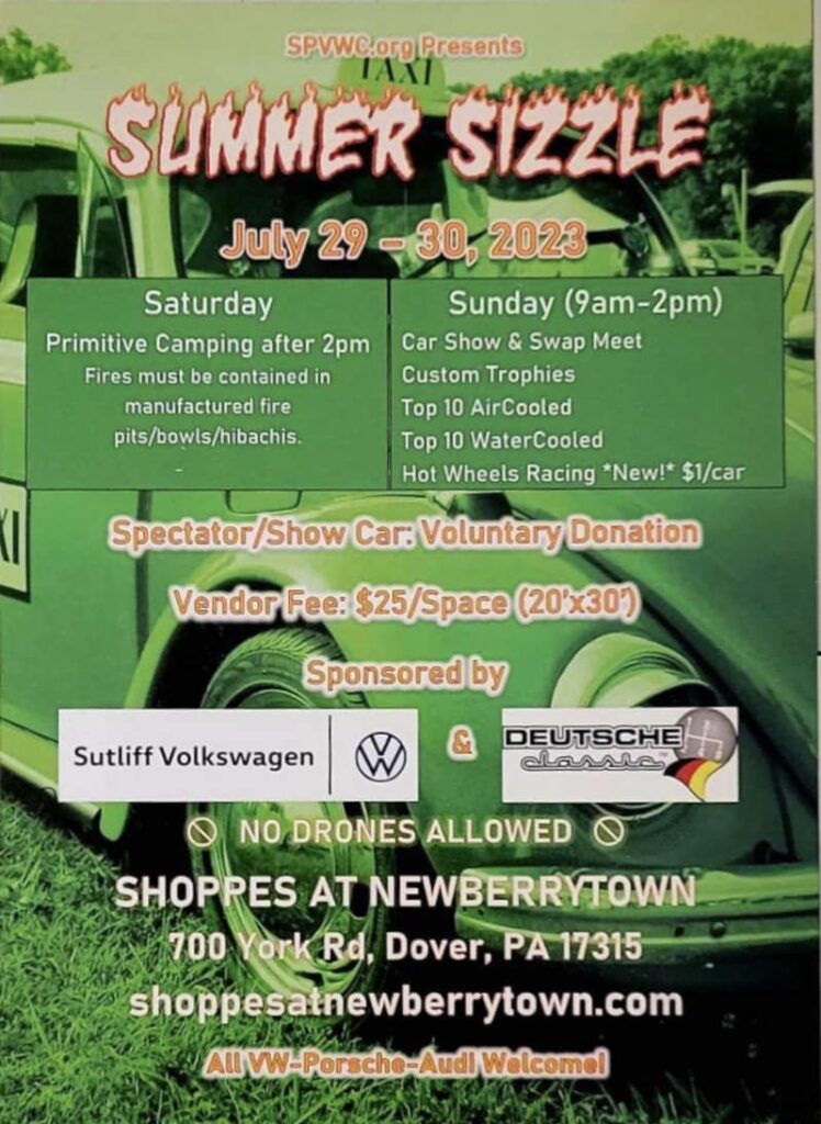 Our ‘Summer Sizzle’ Show – Southern Pennsylvania VW Club